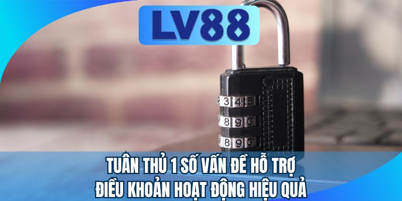 Tuân thủ 1 số vấn đề hỗ trợ điều khoản hoạt động hiệu quả